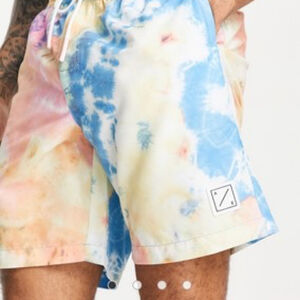 American Eagle Mens Size Large Tie Dye Swim Board Shorts Trunks